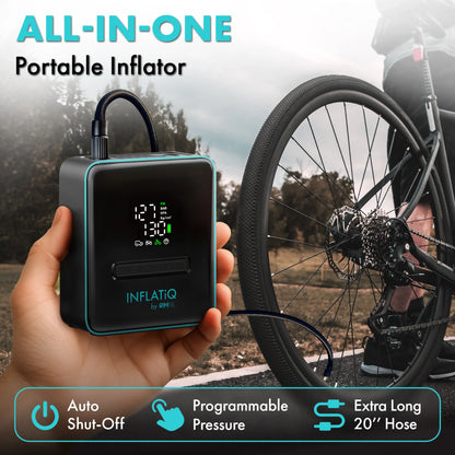 INFLATiQ® by RIMiQ® Portable Tire Inflator - Powerful, Award-Winning QwikFlow® Technology