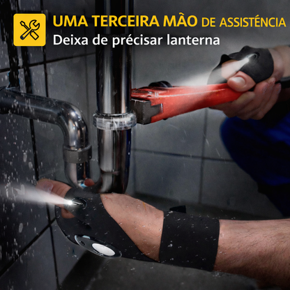 luva LED mãos livres