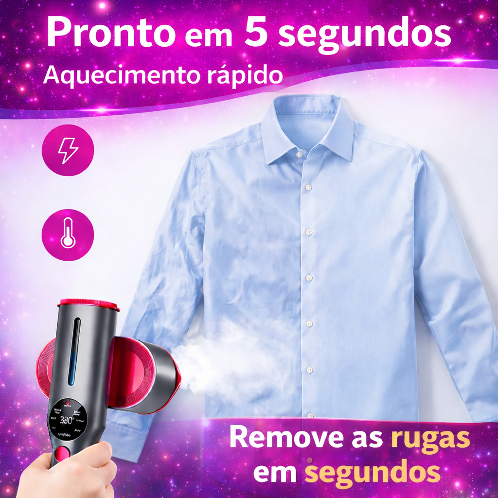 Ferro a vapor portátil para roupas