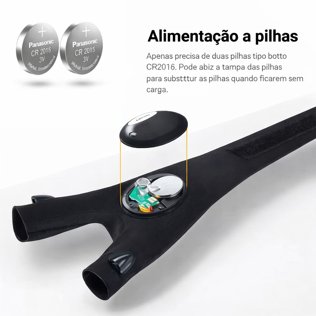 luva LED mãos livres