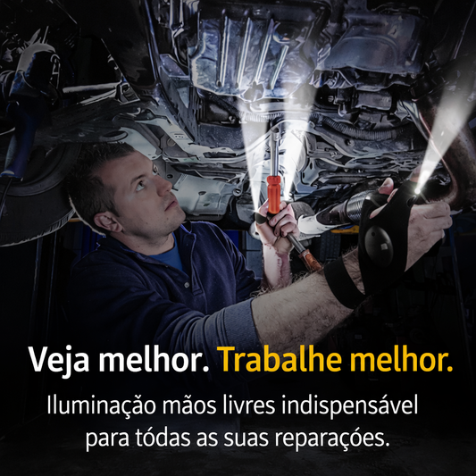 luva LED mãos livres